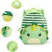 Kids Dinosaur Neoprene Backpack - Waterproof Preschool Bag for Boys and Girls | Cute Cartoon Animal Schoolbag with Lunch Box - Ages 1-6 - Buy Online on GoSupps.com
