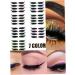 GGOOD Eyeliner Eyelash Stickers Reusable Waterproof Stick on Eyeliner Eyeshadow Makeup Black Artificial Eyelashes - Buy Online on GoSupps.com
