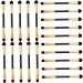 Baluue 60 Pcs Double Ended Eyeshadow Brush Makeup Brushes Make up Brushes Eye Brush for Eyeshadow 12.50X0.50X0.50CMx3pcs Goldenx3pcs - Buy Online on GoSupps.com