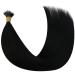 Youngsee Nano Ring Extensions - 40 cm Real Hair 50g Black Straight - Premium Quality Nano Bead Hair Extensions - Buy Online on GoSupps.com