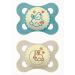 MAM Original Pure Night S333 pacifier with a sucker made of silicone ultraich for babies from 2-6 months lights up in the dark neutral 2 pieces neutral 2-6 MESES