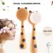 Facial Cleansing Brush with Soft Bristles - Yellow Face Scrubber for Exfoliating and Massaging Skin - Buy Online on GoSupps.com
