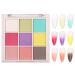Powder Nails | Nail Art Powder | Chrome Powder Multicolor And Pigmented Nail Palette Sets Cute Nail Arts Gel Polish Nail Designs For Manicure Accessories For Nails Multicolor 1
