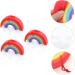 3pcs Rainbow Body Brush Bath Sponges - Foaming Bathing Balls | Novelty Rainbow Bath Accessories for a Luxurious Bath Experience - Buy Online on GoSupps.com