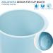 2 Pcs Portable Travel Toothbrush Case with Cup | Toothbrush Holder for Traveling, Camping, Home & School - Deep Blue-Sky Blue - Buy Online on GoSupps.com