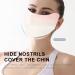 Yorajuy Sun Protection Masque - Breathable Ice Silk Face Shield 3D Sunscreen Masque for Fishing Hiking Cycling Reusable Face for Women Eye Protection Gradient bean paste - Buy Online on GoSupps.com