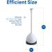 Clorox Toilet Plunger with Hideaway Caddy | White/Grey Bathroom Combo - 1 Pack - Buy Online on GoSupps.com