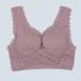 Shop Huyyydza Women's Seamless Front Buckle Lace Edge Bra - Rose Gold - 4XL - Ideal for Yoga & Sleep - No Steel Ring Gather Adaptation Big Lift Reviews - Buy Online on GoSupps.com