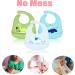 Baogaier Silicone Baby Bibs Set - Waterproof Toddler Weaning Bibs with Crumb Catcher Pocket, Animal Print, Easy Clean - Pack of 3 for Babies 6 Months and Up (Green/Blue/Grey) - Buy Online on GoSupps.com