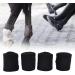Horse Wraps 4 PCS Soft Adhesive Horse Leg Wraps Breathable Bandage with Sticky Tape for Livestock Cow Horse Black or Red - Buy Online on GoSupps.com