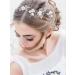 Edary Bridal Jewelry - Silver Wedding Hair Accessories Crystal Rhinestone Hairpieces for Women & Girls - Buy Online on GoSupps.com