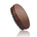 Beard Brush for Men Pure Boar Bristles Pocket Beard Brush Handle Made in Solid Wood With Firm Bristles To Tame and Soften Your Beard Hair For Healthier and Softer Beard (Dark Brown)