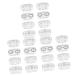 Healeeved 3 sentences 8 pieces of glasses case contact lens mirror for contact lenses mini contact lens container eye contact case contact lens holder tweezers mirror box plastic 7.5x4.5cmx3pcs such as