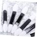 100PCS Travel Makeup Brush Set - Dual Head Eyeshadow & Lipstick Applicators - Miss Pointy M White - Buy Online on GoSupps.com