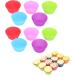 Silicone Cup Delaman 10Pcs Silicone Cup Resuable Food Grade Cake Mold Cupcake Liners for Bakery Home - Buy Online on GoSupps.com