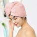 Fast-Drying Bathroom Shower Turban for Adults - Soft Microfiber Hair Dryer Towel with Button - Coral Fleece Elastic Head Towel for Women & Girls - Pink - Buy Online on GoSupps.com