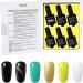 Lagunamoon Gel Nail Polish Set Mixed Colours Black White Green Gold Yellow Soak Off UV LED Manicure Set Requires Drying Under Nail Lamp Kit - Cutest Ghost - Buy Online on GoSupps.com
