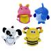 FRCOLOR 4pcs Cartoon Bath Gloves Bath Water Bottle Washcloths Kids Bath Mitts Toddler Shower Body Wash Sponge Bath Supplies Shower Towel Shower Gloves Baby
