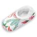 Mnsruu Pink Flamingo Fleece Non-Slip Slippers for Women | Size 40-42 (UK 6-7) | International Shipping Available - Buy Online on GoSupps.com
