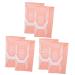 NOLITOY 3 Pairs Knitted Knee Pads Nylon Washable Support Pad Pink Girl