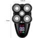 5 in 1 Electric Head Shaver for Men - USB Rechargeable Razor with LED Display Nose Hair Trimmer & Facial Cleansing Brush - Buy Online on GoSupps.com