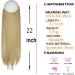 Invisible Secret Wire Halo Hair Extension - 22 inch Ash Blonde Mix Bleach Blonde - Buy Online on GoSupps.com