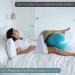 Peanut Ball for Labor & Pregnancy Exercise | Birthing Ball Maternity Set with Exercise Book & Pump | Anti Burst 50cm Turquoise - Buy Online on GoSupps.com
