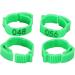 Fenteer 100 St e 2.8 cm Adjustable Chicken & Duck Leg Rings - Green Clip Rings for Poultry Identification - Buy Online on GoSupps.com
