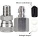Universal 1/8 inch BSPP Female Connector and 8mm Male Plug Fill Nipple Quick-Disconnect Set  Stainless Steel Remote Line Male & Female Set for Paintball HPA CO2 Convertor Air Tool Fittings - Buy Online on GoSupps.com