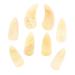 WOFASHPURET 8pcs Guzheng Nails Music Thumb Pick Mandolin Picks Celluloid Guitar Picks Acoustic Guitar Picks Acoustic Guitar Plectrums Horn Pick Thumb Picks Fingerstyle Horns Child Bass 2.5X1.2X0.1CM Light Yellow 03