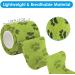 SlowTon Pet Self Adhesive Bandage Pet Vet Wrap Tape Waterproof Non-Woven Cohesive Gauze Rolls for Dog Cat Animals First Aid Wrap for Wrist Healing Ankle Sprain & Swelling 2" x 5 Yards(12 Rolls) Pawprint 2" Width X 12 Roll - Buy Online on GoSupps.com