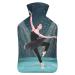 Ballet Dancer Hot Water Bottle With Cover Plush Bed Bottle Hand Warmer For Adults And Children 26.5X15.3cm