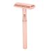 EVTSCAN Men Manual Razor - Zinc Alloy Non-Slip Double Edge Razor with Blade in Rose Gold | Premium Shaving Experience - Buy Online on GoSupps.com