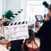 Flexzion Director Clapboard 10x12 Acrylic Plastic Film Movie Slate Board with Black/White Sticks - Camera TV Video Cut Action Scene - Dry Erase Stadio - Best Quality - Buy Online on GoSupps.com
