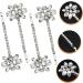 minkissy 6 Pairs Bridal Rhinestone Barrette Rhinestone Hair Accessories Rhinestone Headpiece Metal Hair Barrettes Rhinestones Hair Pin 90s Hair Accessories Flower Hair Clips for Women Bride - Buy Online on GoSupps.com