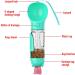 4-in-1 Dog Water Bottle with Whistle, Food Container, Poop Shovel & Garbage Bag - Portable Pet Travel Cup - 10oz (300ml) - Blue - Buy Online on GoSupps.com