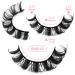 Buy 10 Pairs 3D Russian False Eyelashes - DD Curved Thick Lifelike Lashes (Black) | International Shipping Available - Buy Online on GoSupps.com