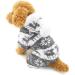 Ranphy Velvet Dog & Cat Hooded Sweater Reindeer Jumpsuit for Small Dogs & Puppies (M Gray) - Soft Cozy Clothing for Male & Female Pets - Buy Online on GoSupps.com