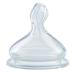 NUK First Choice+ Anti-Colic Silicone Teat - Orthodontic Shape Size 1 (0-6 Months) Pack of 2 - International Shipping Available - Buy Online on GoSupps.com