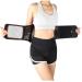 Tosoft Physiotherapy Self-warming lumbar support waist protection protection lower back support support belt for adults older decompression pain relief (color: black size: m/medium) m/medium black