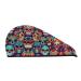 Sugar Skulls Coral Velvet Dry Hair Cap - Ideal for Home Travel Pool Parties & Baths | Shop Now - Buy Online on GoSupps.com