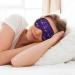 FoRes Cute Purple Butterfly Print Adjustable Sleep Eye Mask - Light Blocking Unisex for Deep Rest - Buy Online on GoSupps.com
