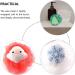 KALLORY 3pcs Christmas Bath Loofah Santa Claus Xmas Tree Mesh Pouf Ball Shower Sponge Body Scrubber for Bathroom Body Puff Scrubbers for Skin Exfoliating - Buy Online on GoSupps.com