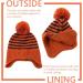XIAOHAWANG Striped Baby Beanie Hat & Scarf Set - 9-24 Months, Caramel - Buy Online on GoSupps.com