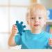 Voiakiu Calming Bite Ring - Soft Silicone Baby Teething Toy & Pacifier | Dark Blue | Soothes Teething Symptoms - Buy Online on GoSupps.com