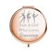 WSNANG Dancer Compact Mirror Dance Recital Gift Dancer Girls Makeup Mirror Gifts for Dance Team Ballerina Dancing Lover (Rose Gold) Dance Mirror