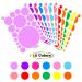 Colorful Polka Dot Wall Stickers for Kids Rooms - 264pcs, 8 Sizes, 12 Colors - Buy Online on GoSupps.com