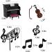 Music Cake Toppers Piano Violin Cake Decorations Set with Piano Violin Musical score Note for Music Piano Violin Themed Birthday Party (Piano Violin) - Buy Online on GoSupps.com