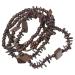 COOLHIYA Hawaiian Necklace Beaded Coir Necklace Necklaces A Necklace Vintage Decor Beaded Necklace Bride Wooden Beads Africa Coffee 110CM