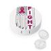 FIGHT Awareness Ribbon Round Case For Contact Lens Kit Storage Box with Mirror Printed